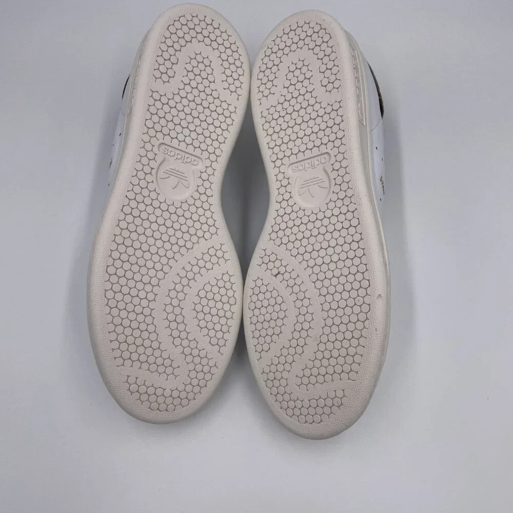 adidas Stan Smith White / Brown Women's Shoes - Picture 6 of 8